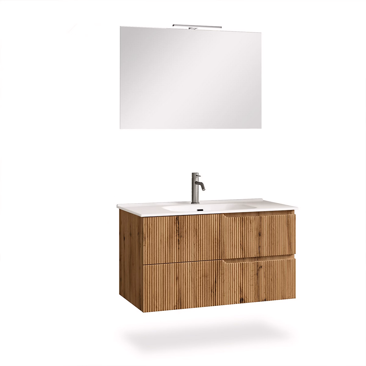 Ensemble salle de bain 4 pièces VENERE Chêne – Réf. IUTPFXAHZ7966912707