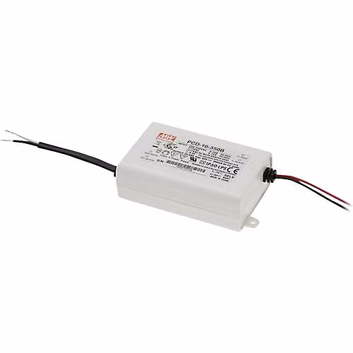 Driver LED PCD – 16 | 350B 16 W 24 | 48 V DC | courant constant 350 mA | boîtier plastique IP30