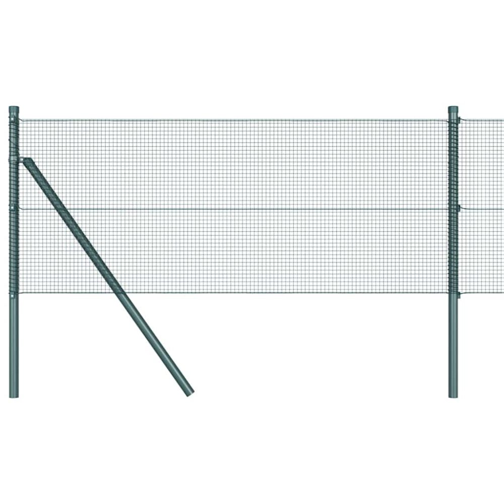 vidaXL Clôture en fils soudés pour fixation au sol 10 x 0,6 m Vert