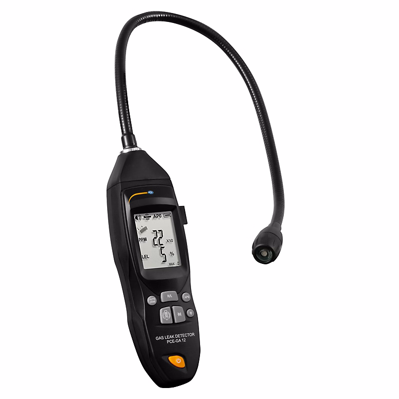 Détecteur de fuite de gaz PCE Instruments – sonde semi, rigide, batterie, alarme visuelle et sonore