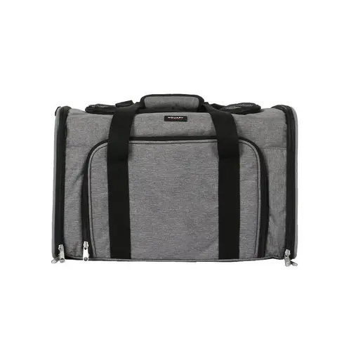 Sac de transport camping pour chien coloris gris en nylon Wouapy – 45 x 25 x 28 cm