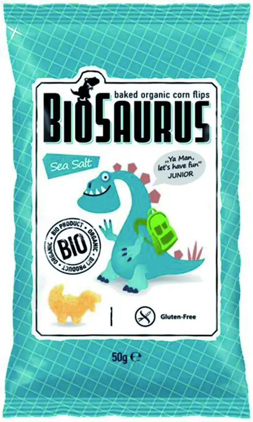 Chips junior au sel bio Biosaurus - 50 g