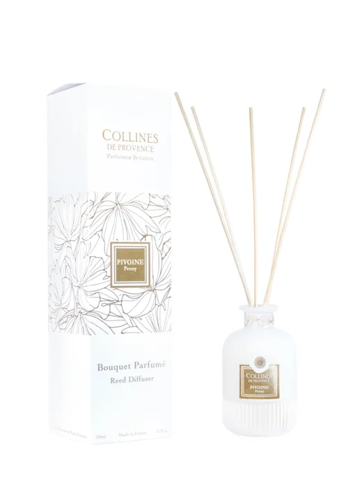 Bouquet parfumé blanc Collines de Provence Fleurs & Ecorces pivoine - 200 ml