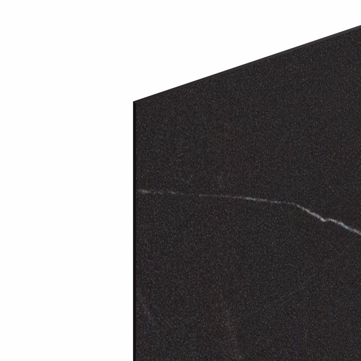 Crédence de cuisine réversible 1 face aspect marbre noir / 1 face noir mat GoodHome Nepeta L.200 x l.60 x Ép.3 mm – Réf. EIGIGYVPW5630789725