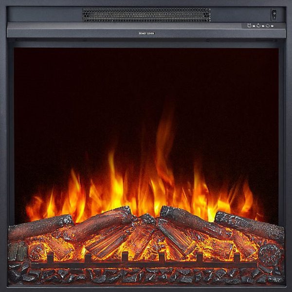 CHEMIN'ARTE – Insert électrique Oxford 2XL avec Effet flammes LED | Chauffage 2000W | programmation | télécommande