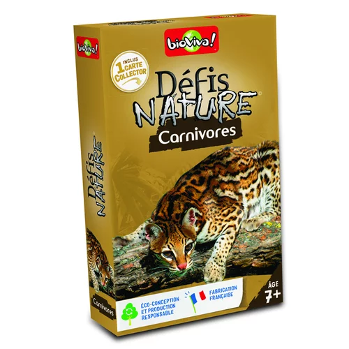Boite de jeu Défis Nature sur le thème des carnivores