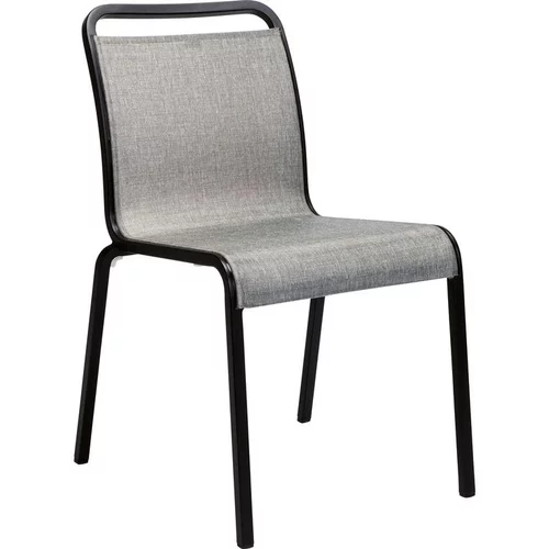 Chaise coloris gris en aluminium Oskar