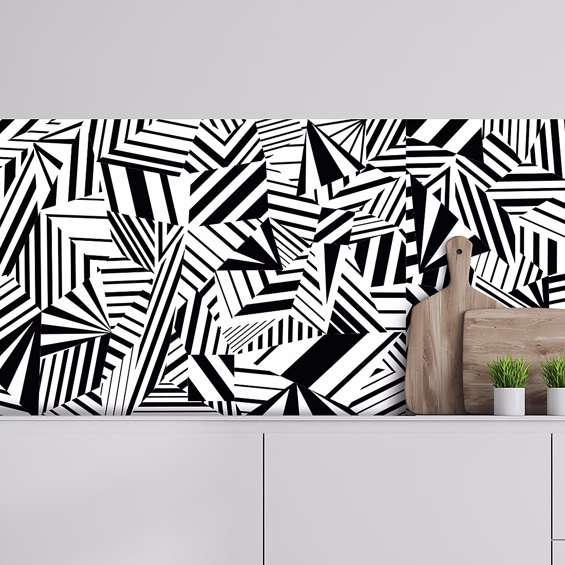 Crédence adhésive décoration moderne design monochrome 40 × 300 cm