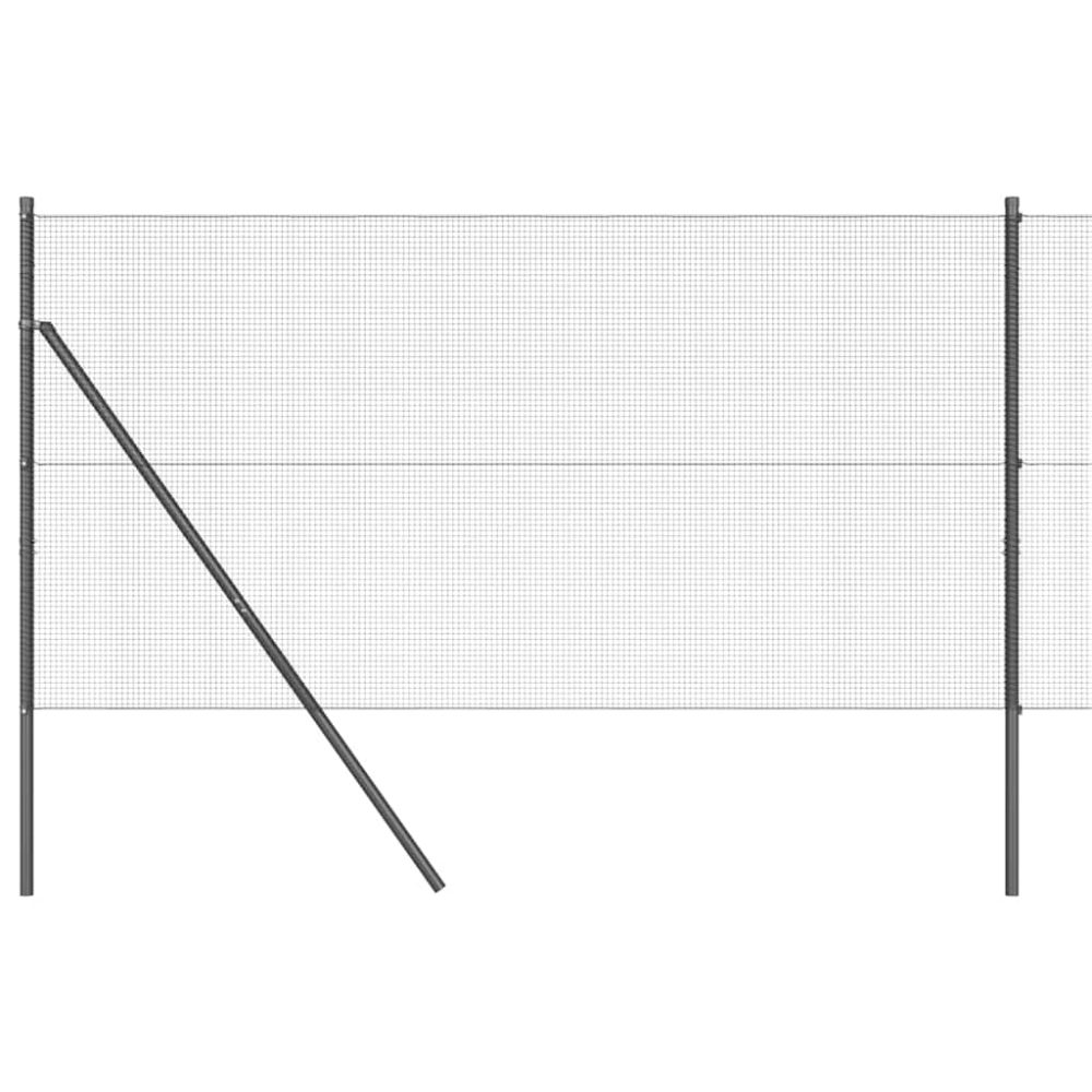 vidaXL Clôture en fils soudés pour fixation au sol 50 x 1,2 m Gris