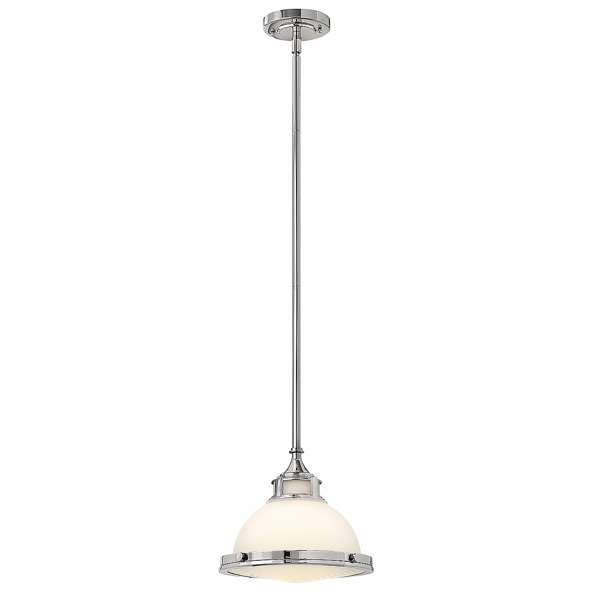 Elstead Amelia | Mini suspension plafonnier à 1 ampoule en chrome – E27