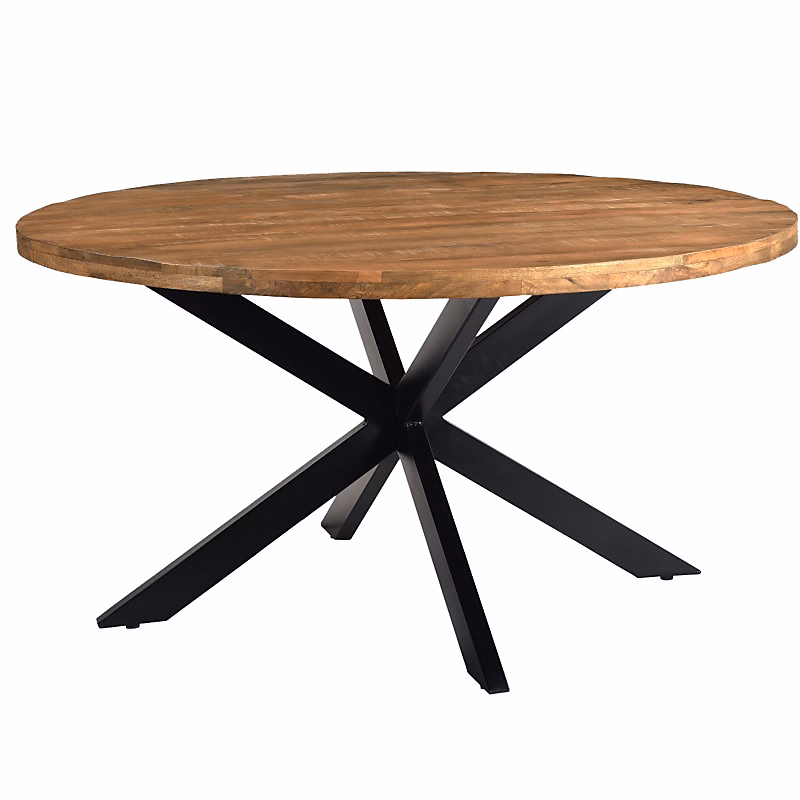 BARI – Table à manger Ronde 4 personnes D140 cm en bois massif