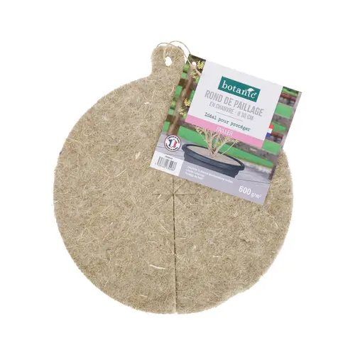 Rond de paillage en chanvre botanic® - Ø 30 cm
