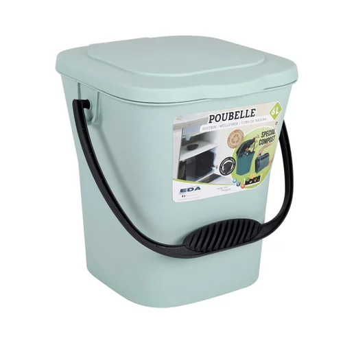 Seau à compost vert eucalyptus - 6L
