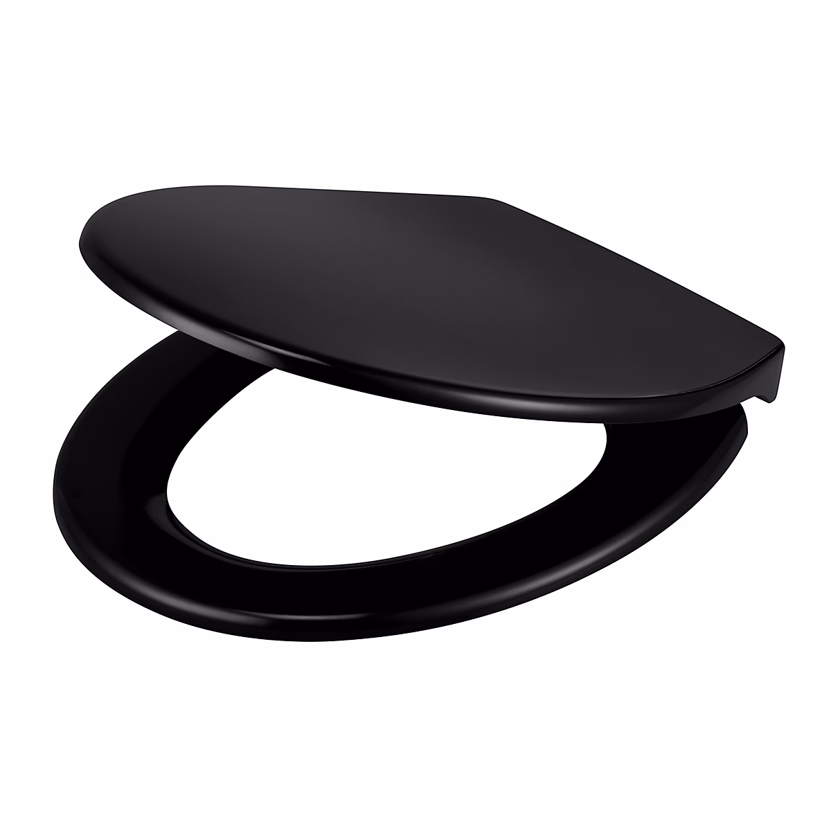 Abattant WC GoodHome Diani coloris noir en duraplast avec frein de chute – Réf. FPLXGIJJW4729285521