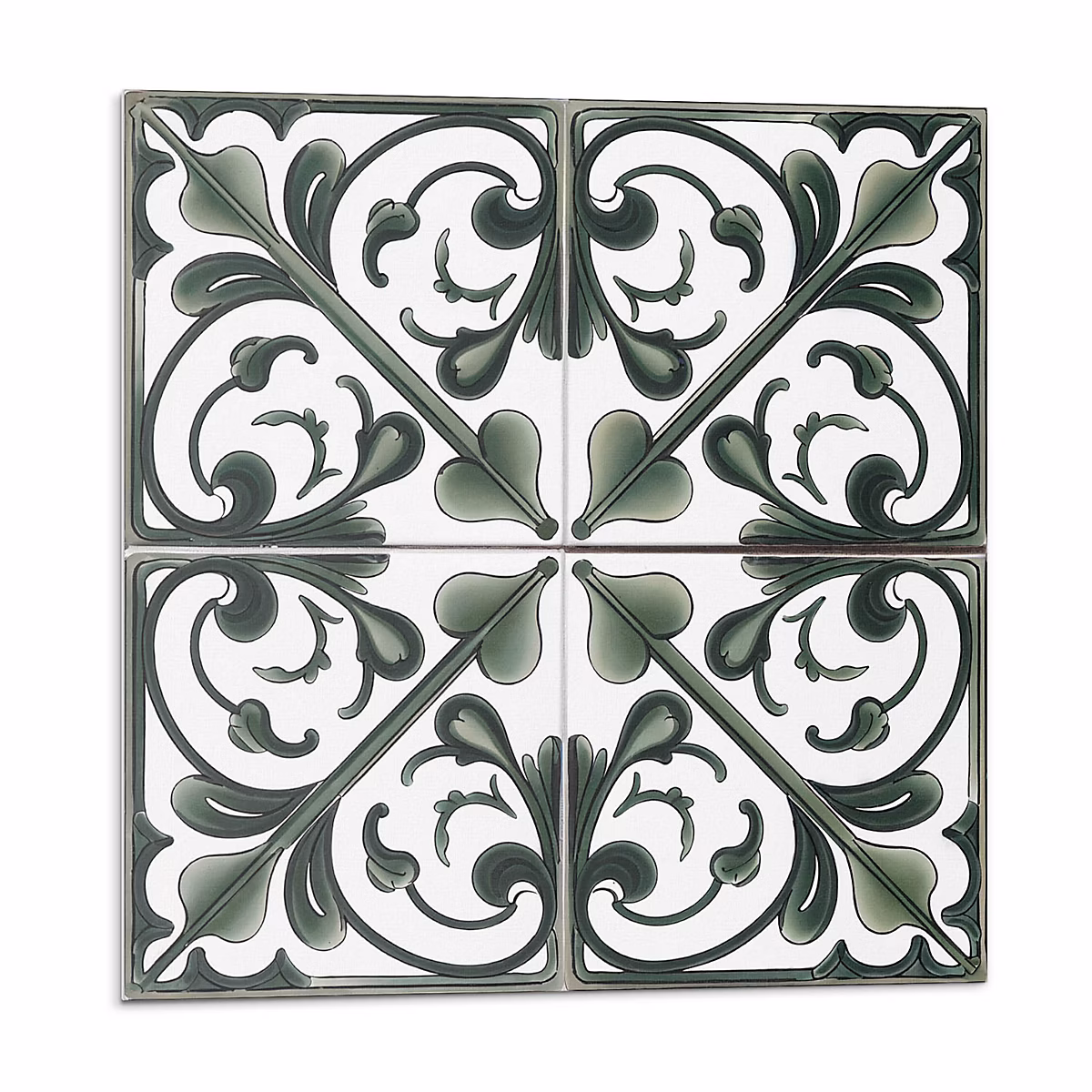 Adhésif Vinyle Carreaux Wallfluent 20 × 20 cm Motif Végétal Avec Ornements 20 pièces