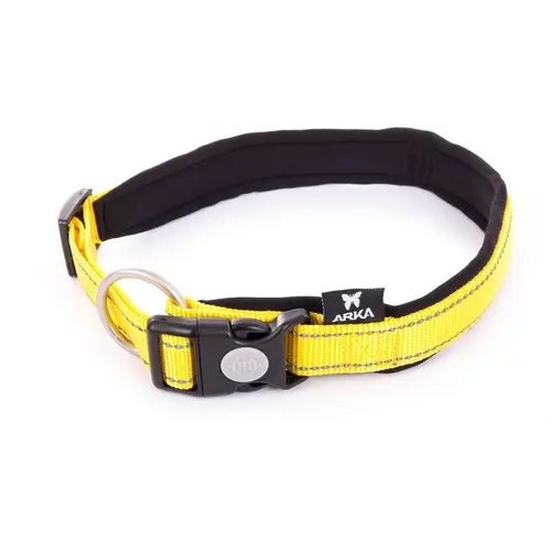Collier Neo+ jaune pour chien 2,5x55/60 cm