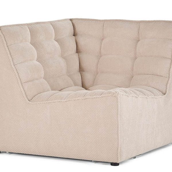 Ellie – module d'angle en velours texturé, Lisa Design