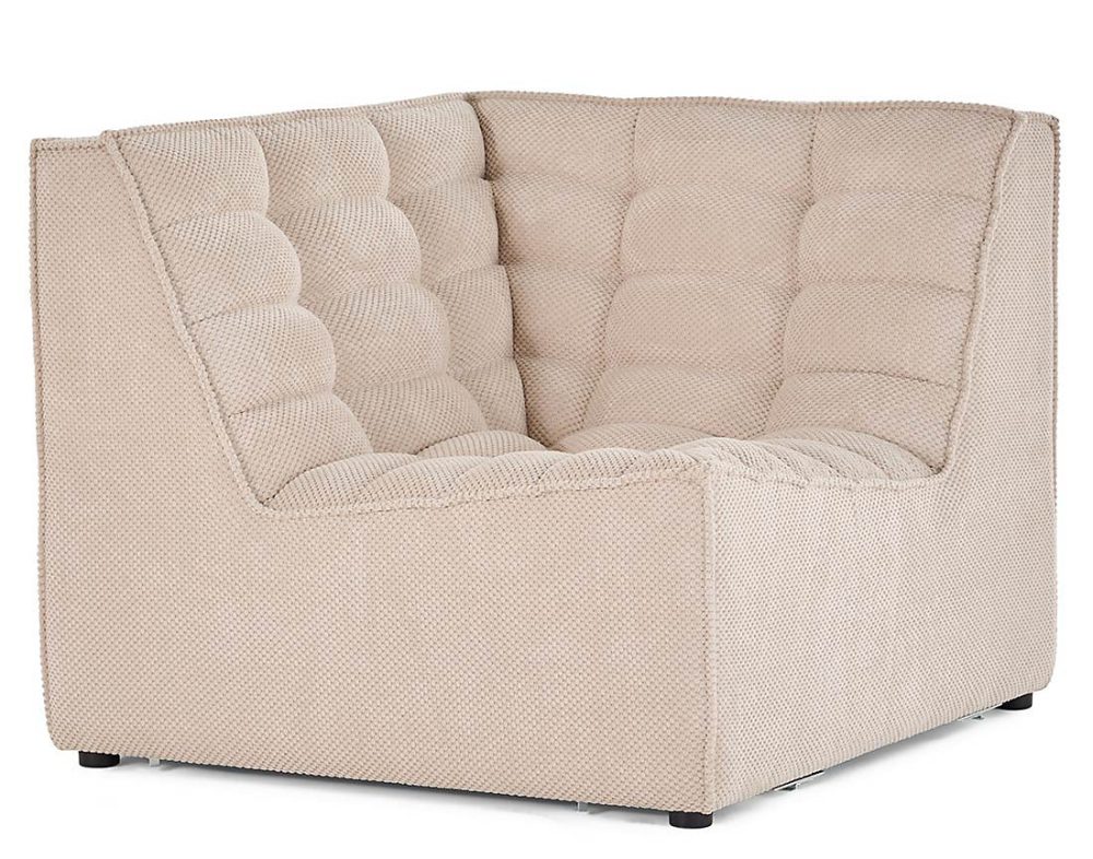Ellie – module d'angle en velours texturé, Lisa Design
