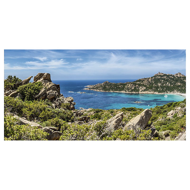 Brise vue imprimé ROCCAPINA – H.1.5 x L.3 m | 100% occultant | Made in France par Scenolia + kit de fixation offert