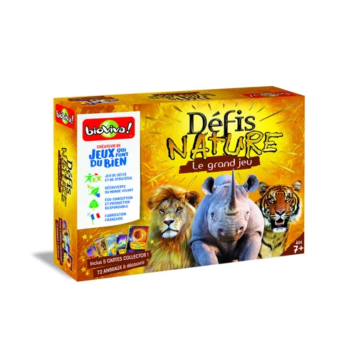 Le grand jeu Défis Nature avec cartes collector