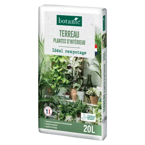 Terreau pour plantes d'intérieur botanic® 20 L
