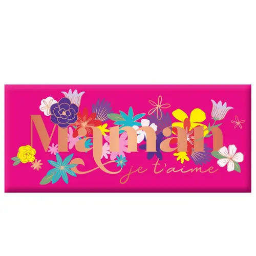 Mini tablette chocolat lait « Maman je t'aime » Art Grafik - 30 g