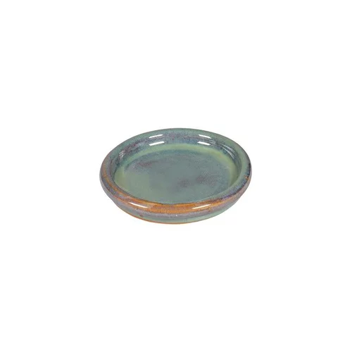 Soucoupe jade foncé KL en grès émaillé Ø 20 cm