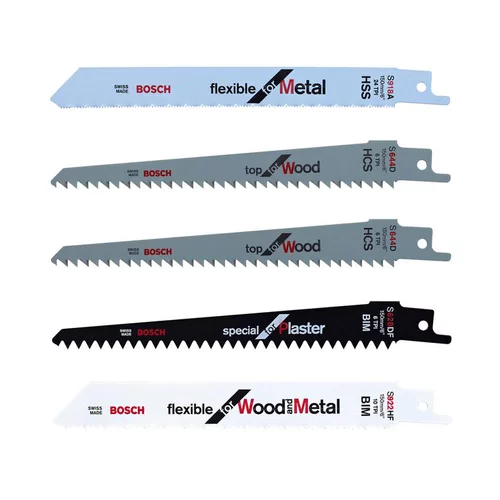 Set de 5 lames Keo coloris gris en bois métal et plastique Bosch®