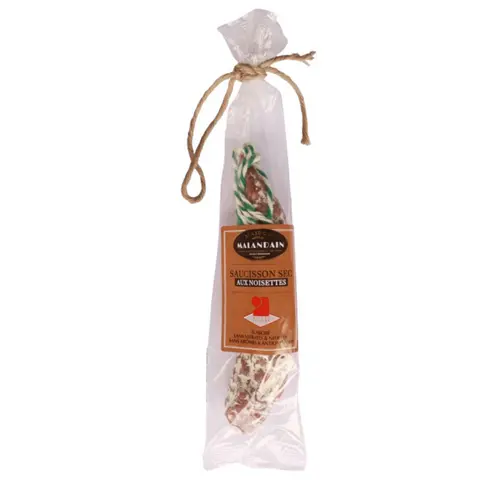 Saucisson sec aux noisettes Maison Malandain - 150 g