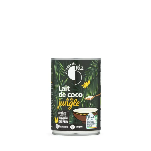 Lait de coco de la jungle bio Autour du riz - 400 ml
