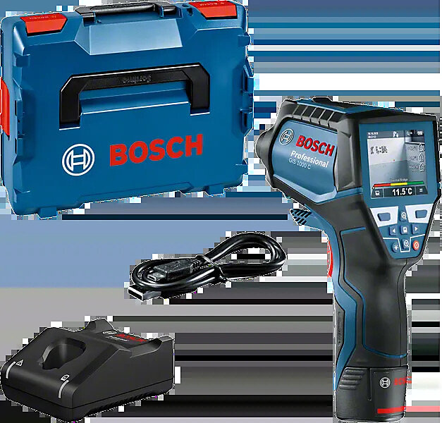 Détecteur thermique GIS 1000 C Professional + batterie + chargeur + coffret L | BOXX – BOSCH – 0601083301
