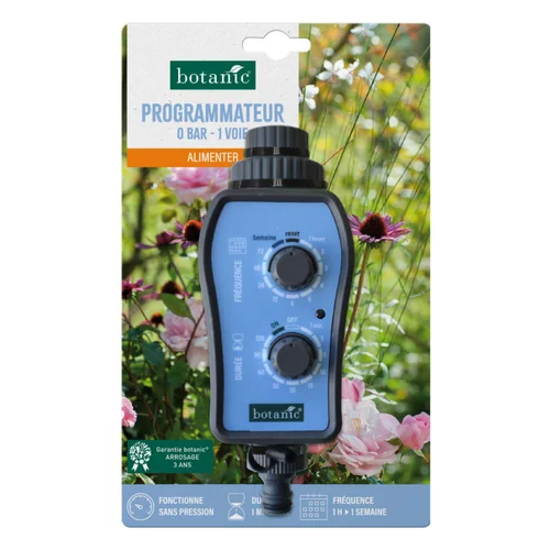 Programmateur d'arrosage 0 bar - 1 voie botanic® - Fonctionne sans pression