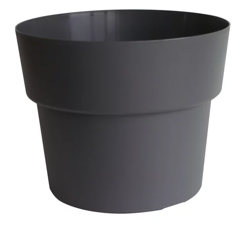 Pot en plastique recyclé gris Ardoise Cocoripot 35 L - Ø 43 x H 33,5 cm