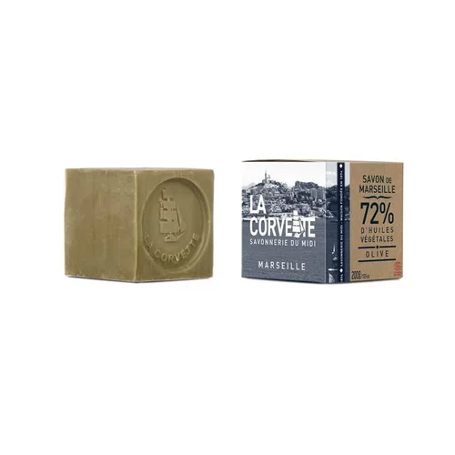 Cube de savon de Marseille olive Boîte 200 g
