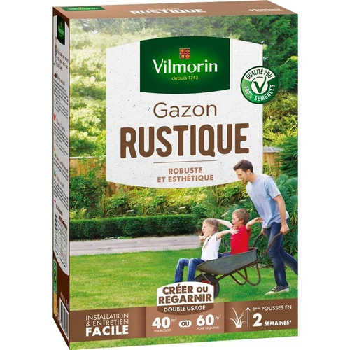 Graines de gazon à semer rustique Vilmorin - 1 kg
