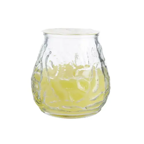 Bougie citronnelle Low boy Estivade coloris jaune Denis & Fils - 200 g