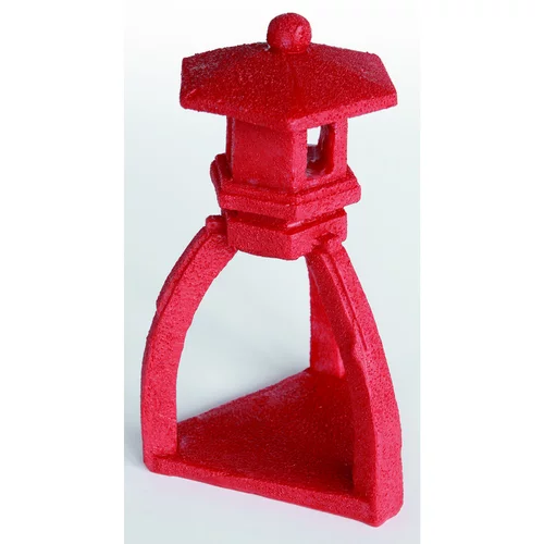 Zen Déco Pagoda Rouge Résine 9,5x10,8x16 cm