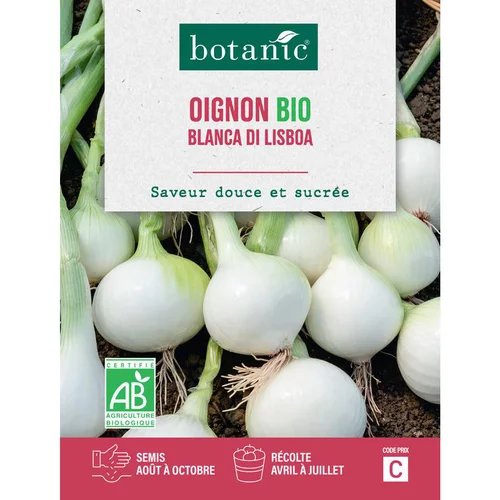 Graines d'oignon blanca di lisboa bio botanic® - graines blanca semer