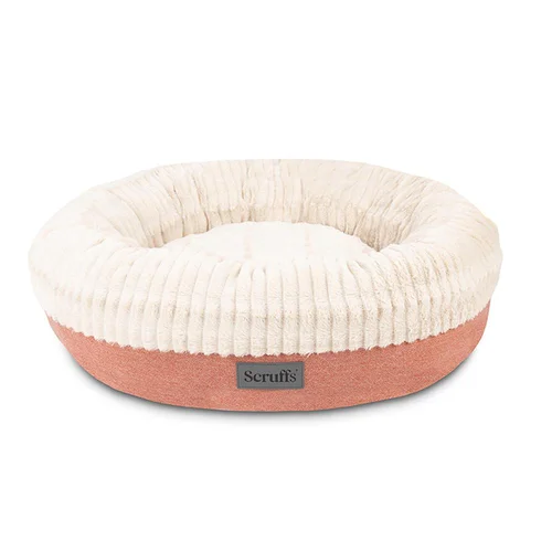 Couchage pour chien coloris orange corbeille ronde Scruffs Ellen - Taille XL Ø 75 cm
