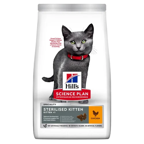 Croquettes pour chaton stérilisé Hill's Science Plan Kitten Sterilised - 1,5 kg