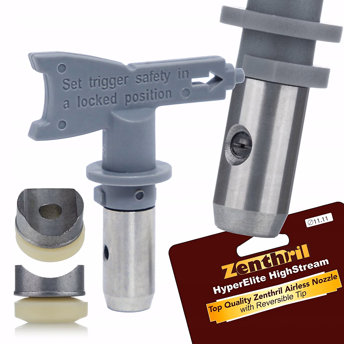 Buse de Peinture Haute Pression Airless 817 – Largeur 40 cm, Orifice 0, 017, Compatible Zenthril Rosfix Graco Titan Wagner