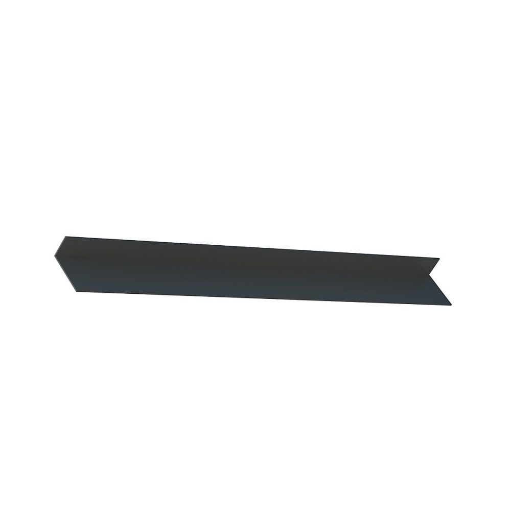 Habillage pour fenêtre et baie coulissante aluminium gris 60 × 30 mm