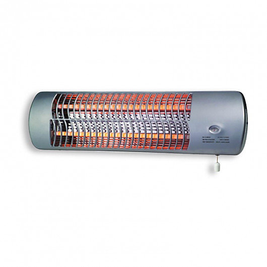 Drexon 704200 – Réglette infrarouge murale 1200W, 13 × 56 × 16, 5 cm, Mise en marche par tirette, Gris