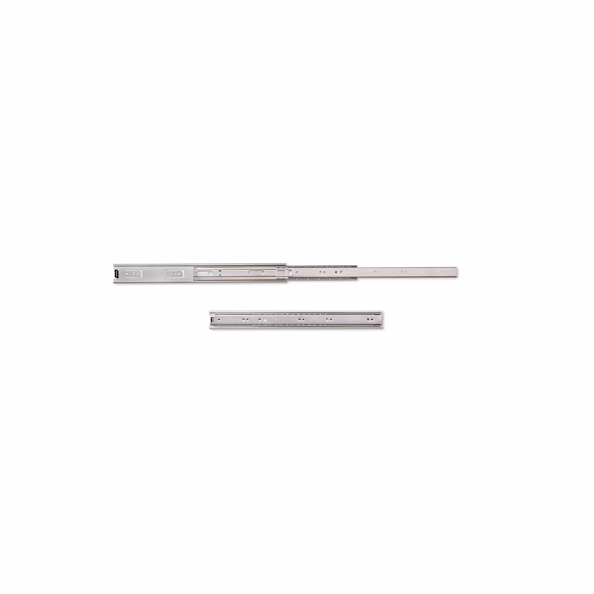 Emuca Jeu de coulisses à billes pour tiroir à sortie totale – hauteur 45mm, longueur 400mm, Acier, Zingué