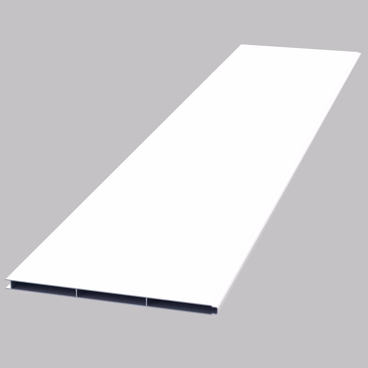 Lame de clôture pleine en aluminium blanc RAL 9016 – L.145 | 5 x H.30 cm x ép.15 mm | Belty