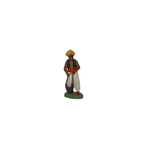 Personnage de crèche de Noël cornac Santons Escoffier - 7 cm