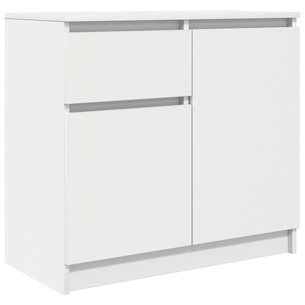 Buffet avec tiroir blanc 71 × 35 × 65 cm bois d'ingénierie vidaXL