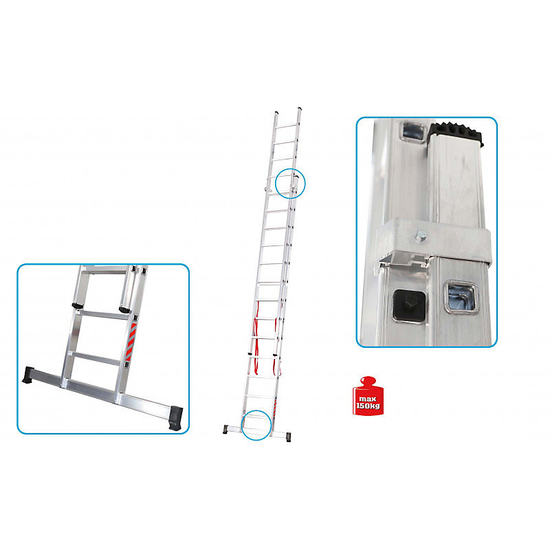 Echelle transformable 2 plans R-STEP 5.15 m – Réf. NXAXMOFTM2435407077