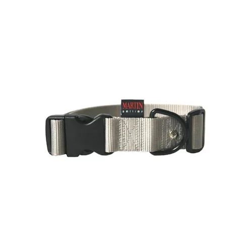 Collier chien réglable 40mm / 50-70cm gris