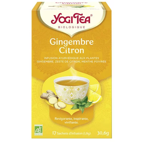 Yogi tea gingembre citron.17 sachets